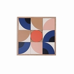 DECO MURALE BOIS 48 X 48 CM - TAQUIN - GLOBE - 2