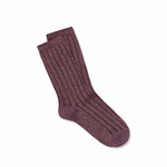 CHAUSSETTES MICKY - ROYALTIES - PRUNE - 1