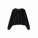 SWEAT - WE ARE JOLIES - VELOURS NOIR - 1