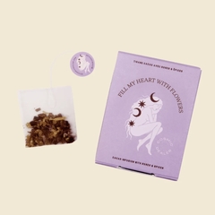 BOITE DE 12 SACHETS DE THE - COSMIC DEALER - INTUITION CACAO ROSE - 1