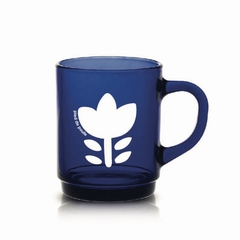 COLLECTION MUG RETRO - PIED DE POULE - TULIPE BLEU - 1