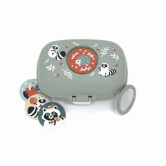 LA BOITE A GOUTER GRAPHIC - MON BENTO - VERT RACOON - 2