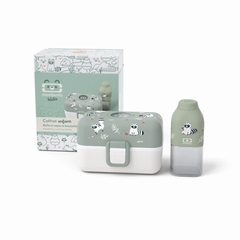 COFFRET CADEAU ENFANT TRESOR - MON BENTO - VERT RACCOON - 1