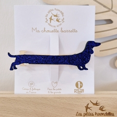 BARETTES CLIP - LES PETITES HIRONDELLES - TECKEL BLEU - 1