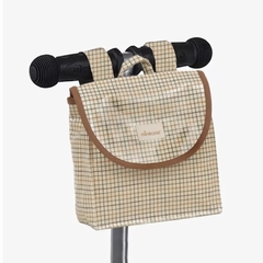 SAC A GUIDON JACK - MINIKANE - CARREAUX CARAMEL - 1