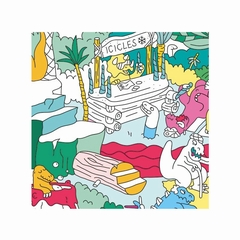 POSTER A COLORIER - OMY - DINO - 2