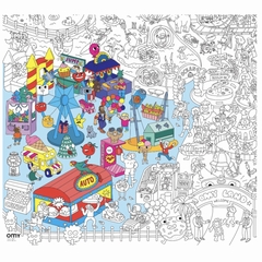 POSTER A COLORIER - OMY - FUN PARK - 2