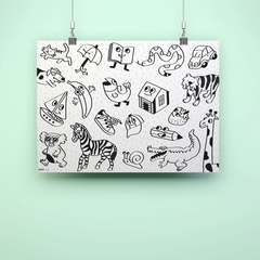 POSTER A COLORIER - OMY - MY FIRST ART POSTER - 2