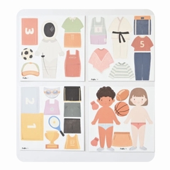 MAGNETS SILHOUETTE A HABILLER - SELECTION MAISON PLUME - MES TENUES SPORTIVES - 1