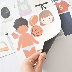 MAGNETS SILHOUETTE A HABILLER - SELECTION MAISON PLUME - MES TENUES SPORTIVES - 2