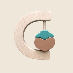 HOCHET BEBE COULEURS - KMR CHILDWOOD - NOISETTE - 1