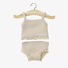 LES PETITS BASIQUES - MINIKANE - DESSOUS FILLE LATTE - 1