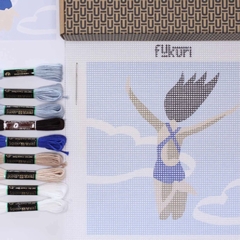 KIT COMPLET CANEVAS 20X20CM - SELECTION MAISON PLUME - SAUT - 2
