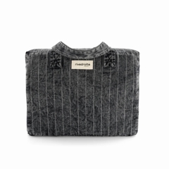 SAC 24H COTON CELESTIN - RIVE DROITE - STRIPED BLACK DENIM - 1