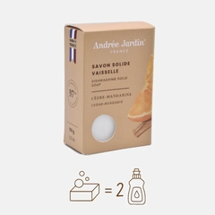 PRODUIT VAISSELLE SOLIDE 150G - ANDRÉE JARDIN - CEDRE MANDARINE - 1