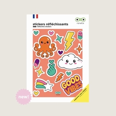GRAND STICKER REFLECHISSANT - RAINETTE - GOOD VIBES - 1