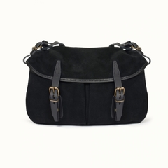 SAC MUSETTE LEATHER PM - BLEU DE CHAUFFE - NOIR - 1