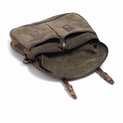 SAC MUSETTE LEATHER PM - BLEU DE CHAUFFE - NOISETTE - 2