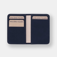 MINI PORTE FEUILLE PRESSION - LES ATELIERS FOURÈS - MARINE - 2