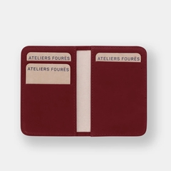 MINI PORTE FEUILLE PRESSION - LES ATELIERS FOURÈS - ROUGE - 2