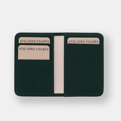 MINI PORTE FEUILLE PRESSION - LES ATELIERS FOURÈS - VERT - 2
