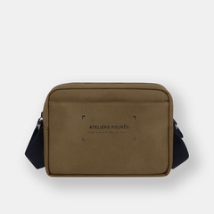 POCHETTE TOILE ET CUIR - LES ATELIERS FOURÈS - HORIZONTALE DESERT - 1
