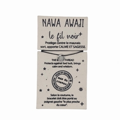 BRACELET MAGIQUE - MAS DU ROSEAU - FIL NOIR - 1