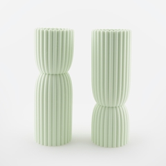 VASE DUO - MIMO - VERT PASTEL - 1