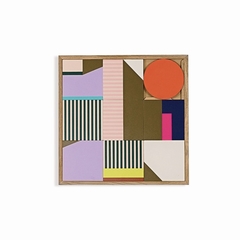 DECO MURALE BOIS 48 X 48 CM - TAQUIN - BONAIRE - 2