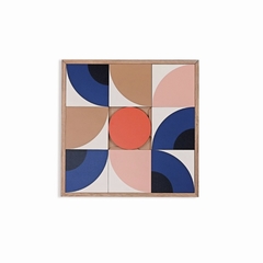 DECO MURALE BOIS 48 X 48 CM - TAQUIN - GLOBE - 2