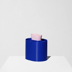 HENRI POT A CRAYONS - WARREN ET LAETITIA - BLEU ROSE - 1