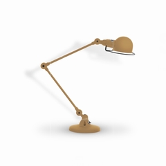 LAMPE A POSER 2 BRAS - JIELDE - BEIGE BRUN MAT - 1