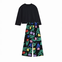 ENSEMBLE COTON BIO - WE ARE JOLIES - TULIPIA NOIR - 1