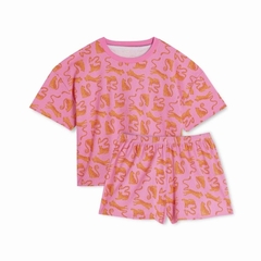 PYJAMA COTON BIO - WE ARE JOLIES - PINK LEO - 1