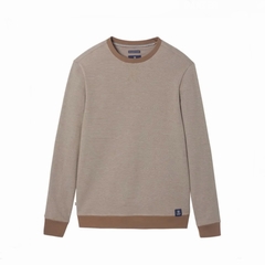 PAUL SWEAT PIQUE - LA GENTLE FACTORY - MARRON FANTAISIE - 1