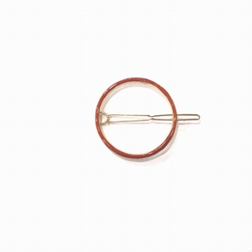 BARRETTE CHANCE - LES FEMMES A BARBES - RONDE VIEUX ROSE