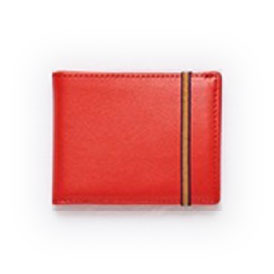 PORTE-CARTE AVEC MONNAIE - CARRE ROYAL - ROUGE