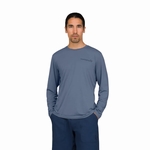 T SHIRT FEMUND TECH LS M - NORRONA - 2308/VINTAGE INDIGO - 2