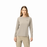 T SHIRT FEMUND TECH LS W - NORRONA - 4411/OATMEAL - 2