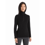 W 200 OASIS LS HALF ZIP THERMA - ICEBREAKER - 0011/BLACK - 1