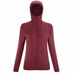 POLAIRE FUSION GRID HOODIE W - MILLET - 7358/TIBETAN RED - 1