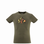 T-SHIRT SUMMIT BOARD SS M - MILLET - 9644/IVY - 1