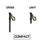 BATONS TOUR ALU COMP 3 LIGHT T - TSL - BLEU/VERT - 2