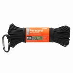 PARACORD 550 AVEC MOUSQUETON - SOL - NOIR - 1