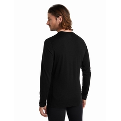 T-SHIRT MS 200 OASIS LS CREWE - ICEBREAKER - 0011/BLACK - 2