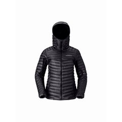 TROLLVEGGEN DOWN800 HOOD W - NORRONA - 7718/CAVIAR BLACK - 1
