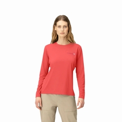 T SHIRT FEMUND TECH LS W - NORRONA - 1107/PAPRIKA - 2