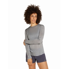 T SHIRT W MERINO SPHERE III LS - ICEBREAKER - 0161/METRO HEATHER - 1