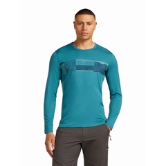 MERINO 200 OASIS LS CREW ELEV - ICEBREAKER - 0GQ1/TOPAZ - 1
