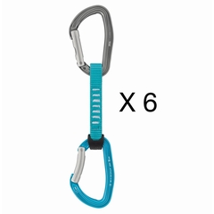 PACK 6 DEGAINES DJINN AXESS - PETZL - TURQUOISE - 1